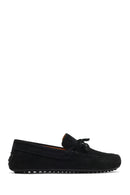 Men's Black Suede Leather Loafer | Derimod