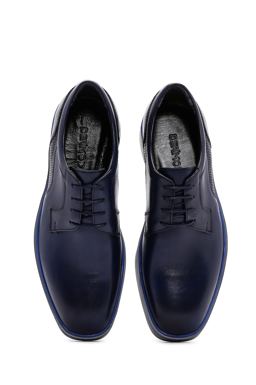 Men's Navy Blue Leather Casual Shoes