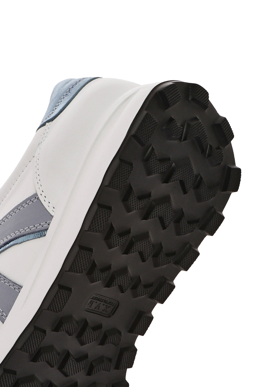 Women's White Lace-Up Leather Sneaker