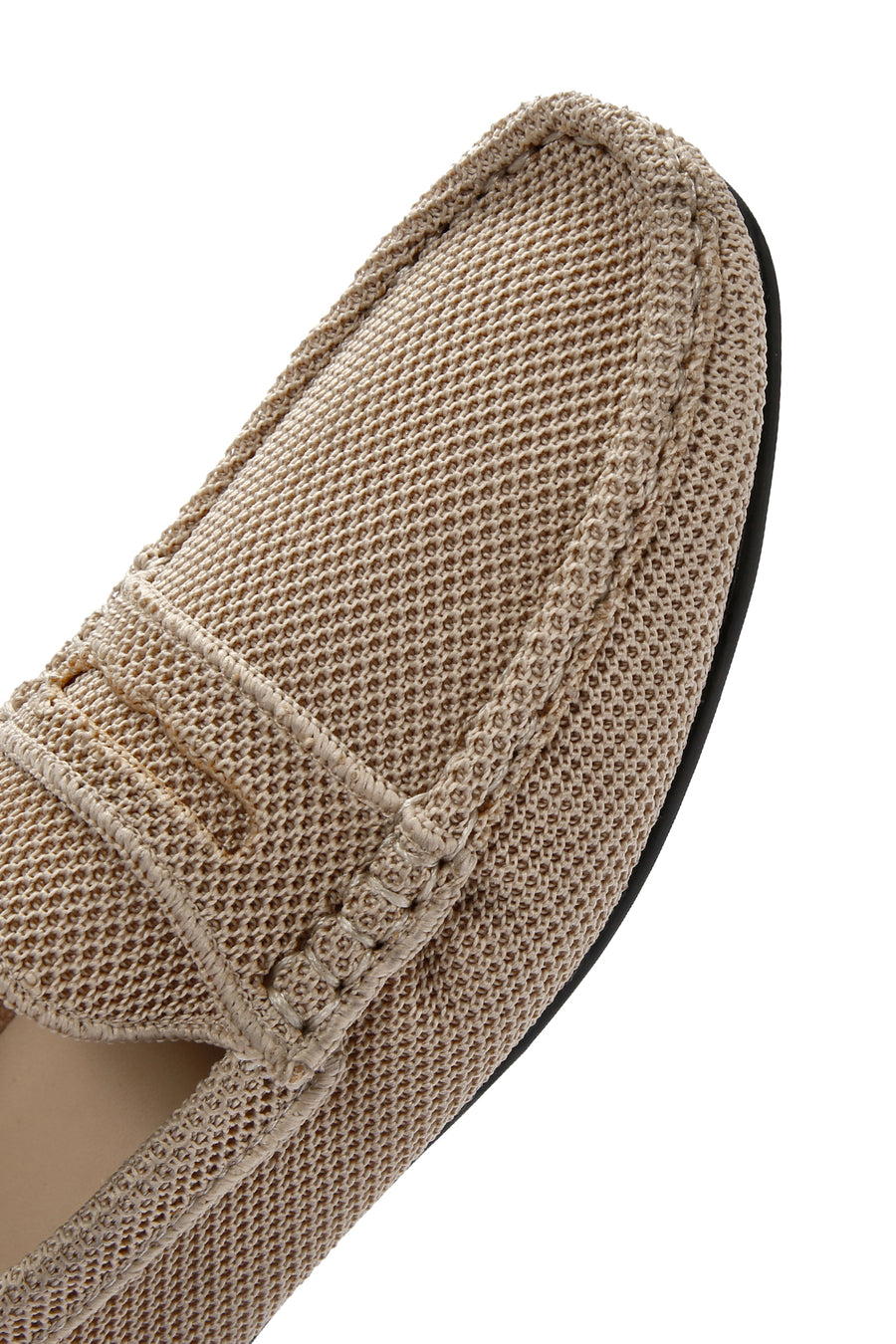 Men's Beige Fabric Loafer