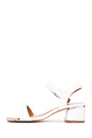 Women's White Thick Heeled Sandals | Derimod