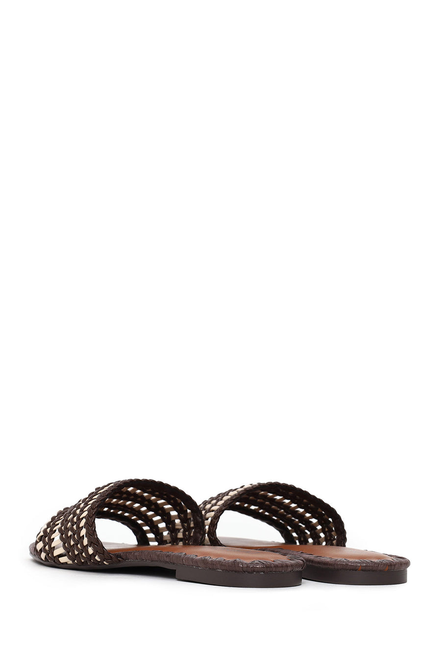 Woman Brown Braided Slipper