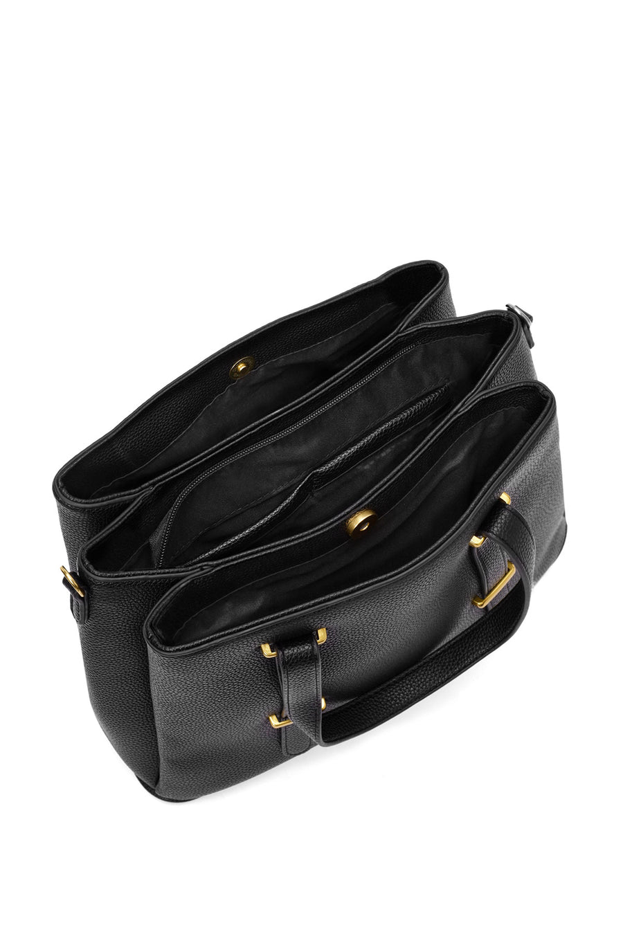 Women's Black Long Strap Shoulder Bag