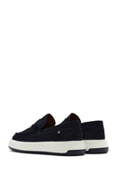 Erkek Lacivert Süet Deri Casual Loafer | Derimod