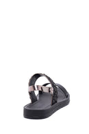 Women's Black Flat Sandals | Derimod