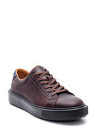 Men's Brown Leather Sneaker | Derimod