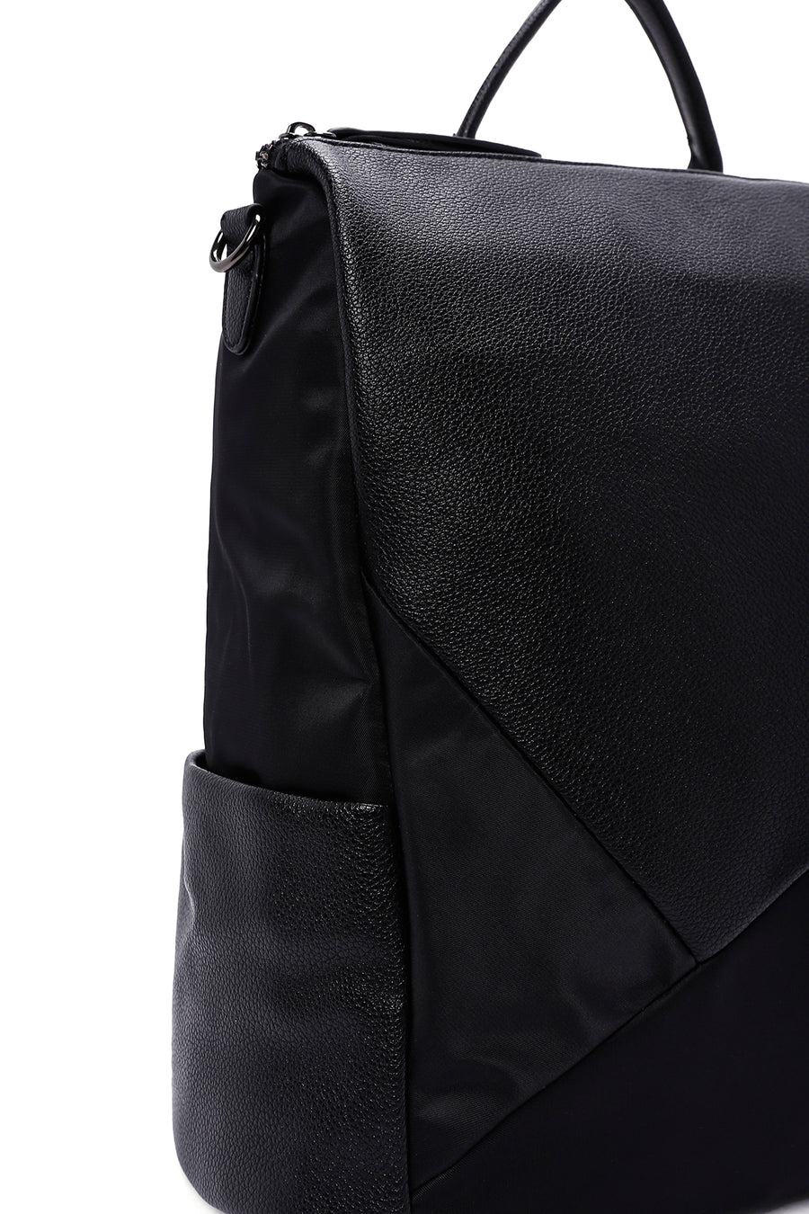 Women's Black Long Strap Casual Backpack