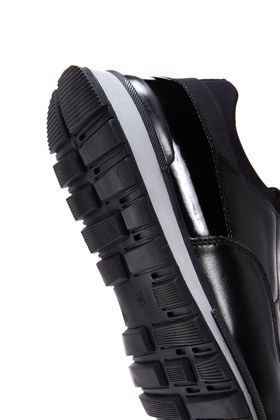 Men's Black Leather Sneaker