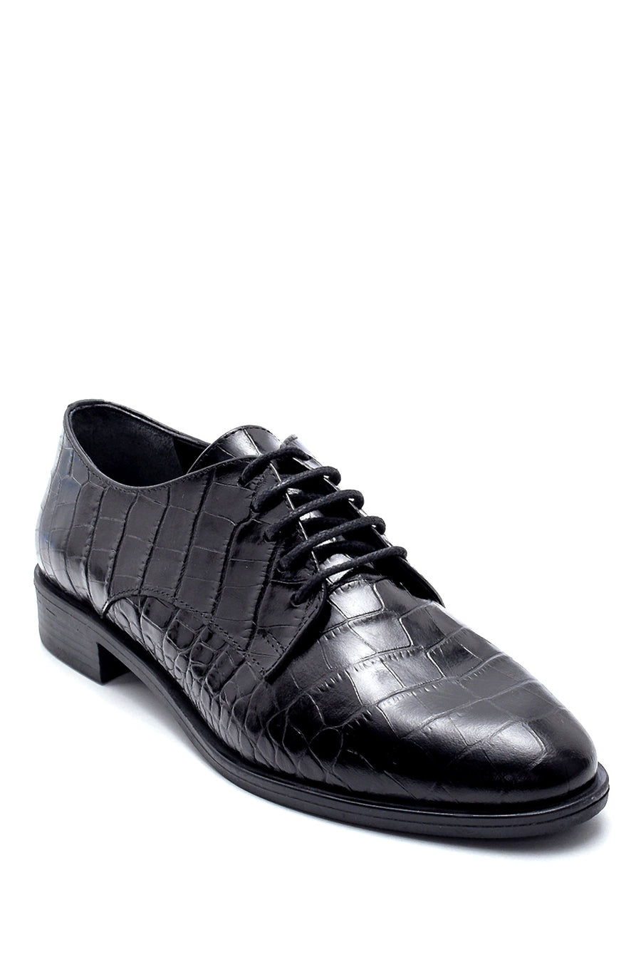 Women's Leather Crocodile Patterned Shoes