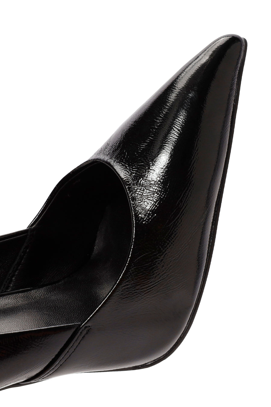 Kadın Siyah İnce Topuklu Deri Stiletto