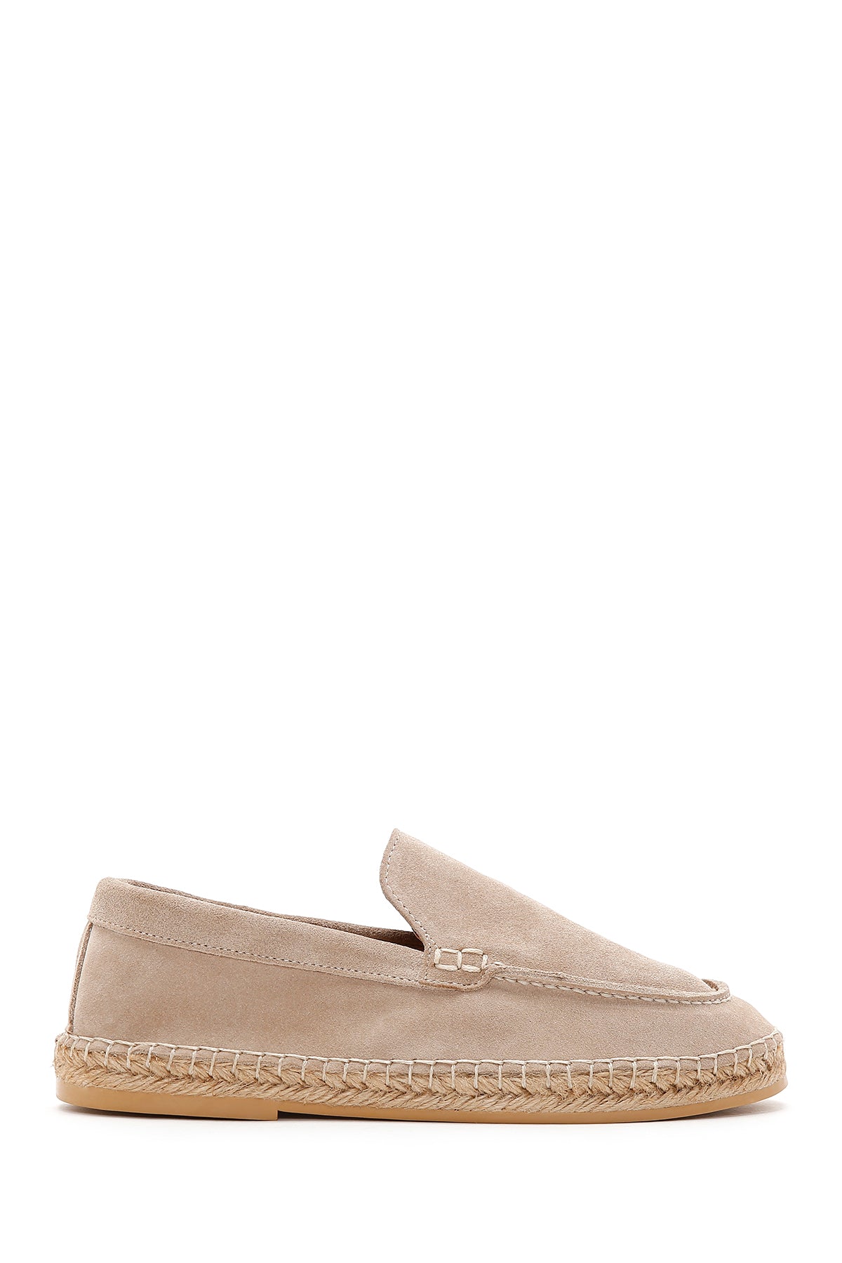 Men's Beige Suede Espadrilles 24SFD616610 | Derimod