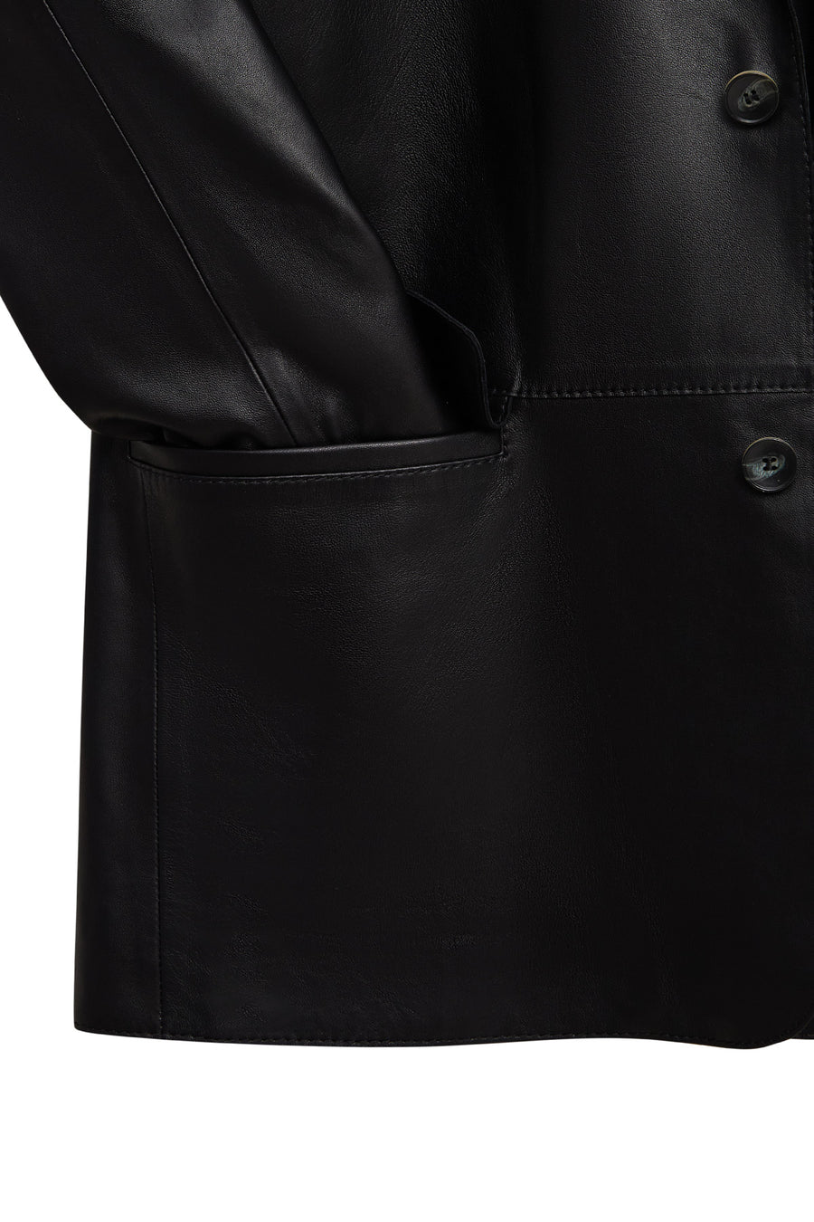 Rodrygo Men's Black Blazer Leather Jacket