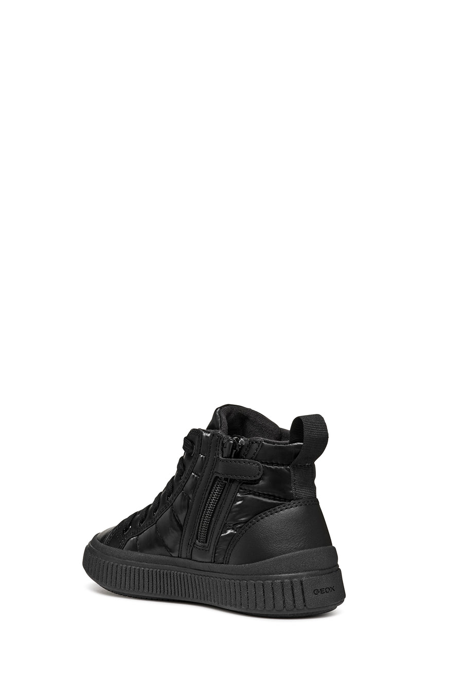 Geox Kız Çocuk Siyah Laquinny Bağcıklı Kumaş Bilekli Sneaker