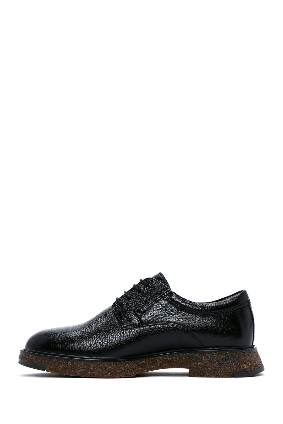 Men's Black Lace-up Leather Casual Shoes