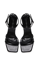 Women's Black Ankle Strap Heeled Sandals | Derimod