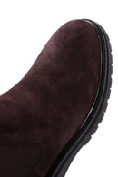 Men's Brown Suede Leather Chelsea Boots | Derimod