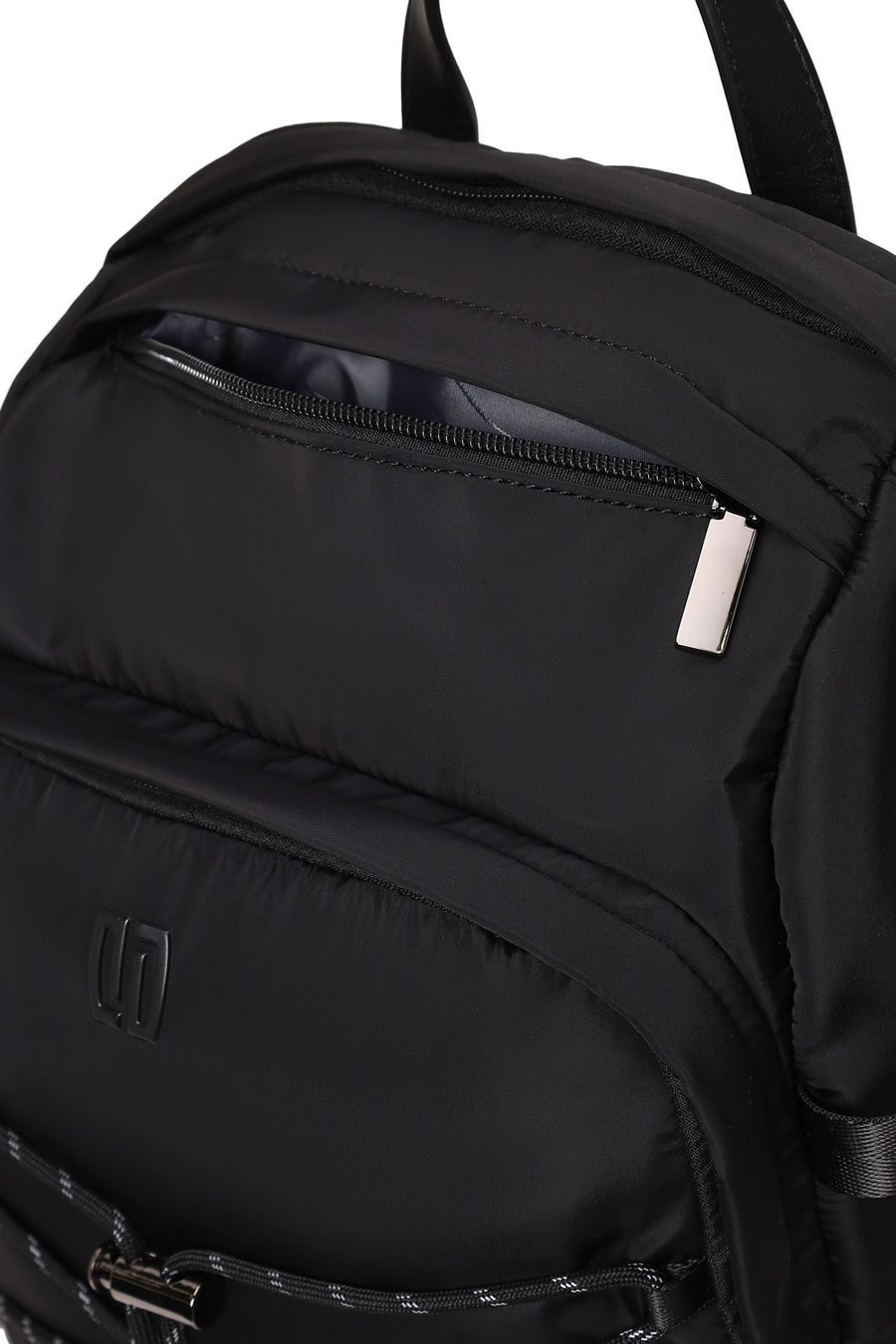 Male Black Fabric Backpack