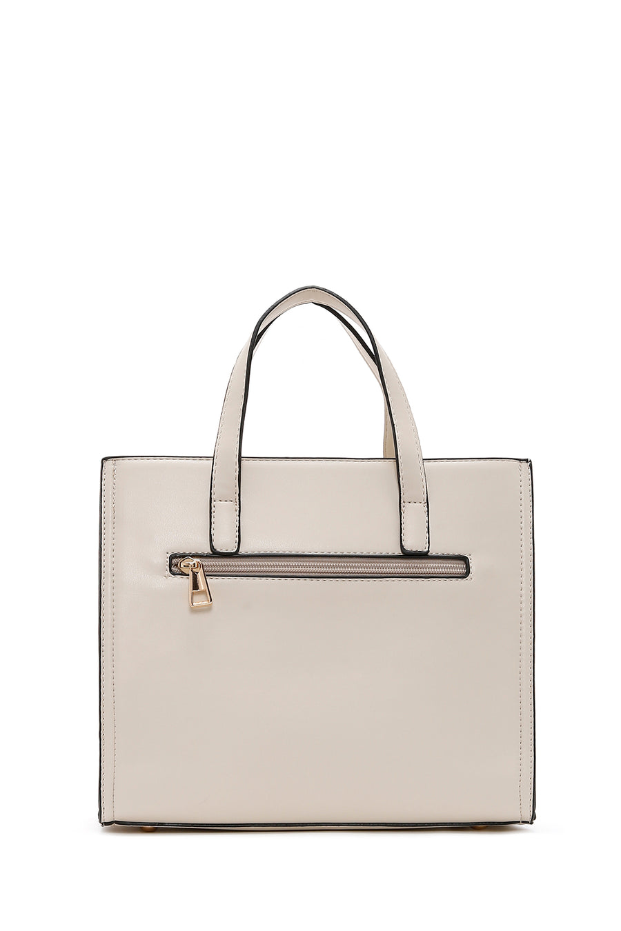 Women's Cream Long Strap Shoulder Bag