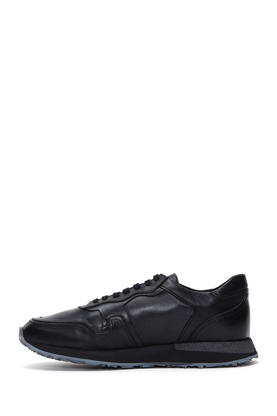 Erkek Siyah Deri Sneaker