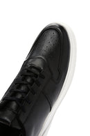 Men's Black Leather Sneaker | Derimod