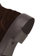Male Brown Lace-Up Thick-Soled Suede Casual Boots | Derimod