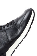 Men's Black Leather Sneaker | Derimod