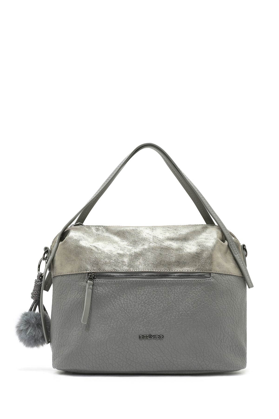 Women's Gray Long Strap Shoulder Bag