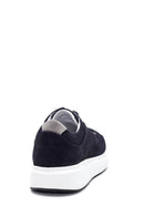 Erkek Lacivert Nubuk Deri Sneaker | Derimod