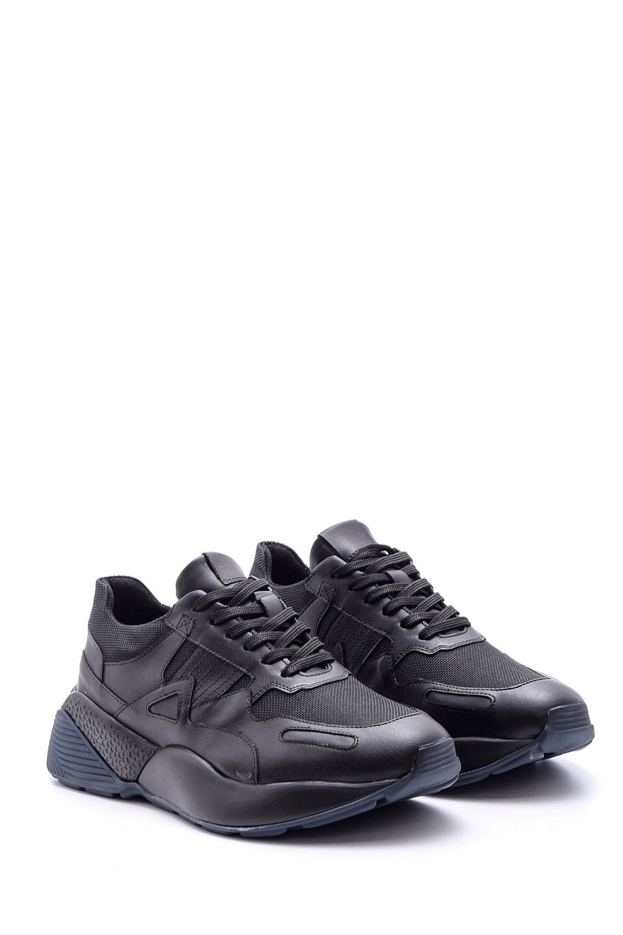 Men's High-Sole Leather Sneaker