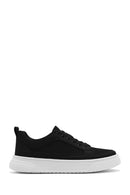 Erkek Siyah Bağcıklı Kalın Tabanlı Sneaker | Derimod