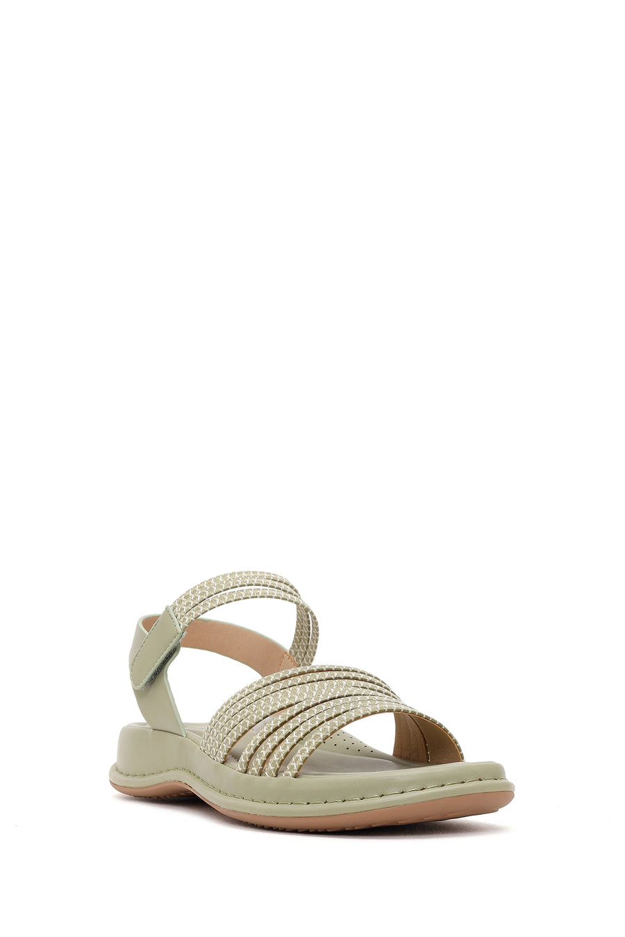 Women's Green Chunky Sole Comfort Sandals