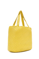 Women's Yellow Long Strap Knitted Shoulder Bag | Derimod