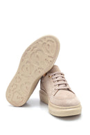 Women's Leather Suede Sneaker | Derimod