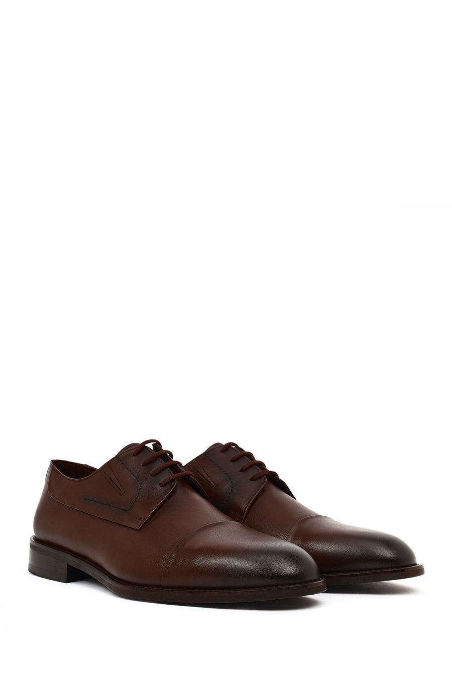 Men's Brown Laced Leather Classic Shoes