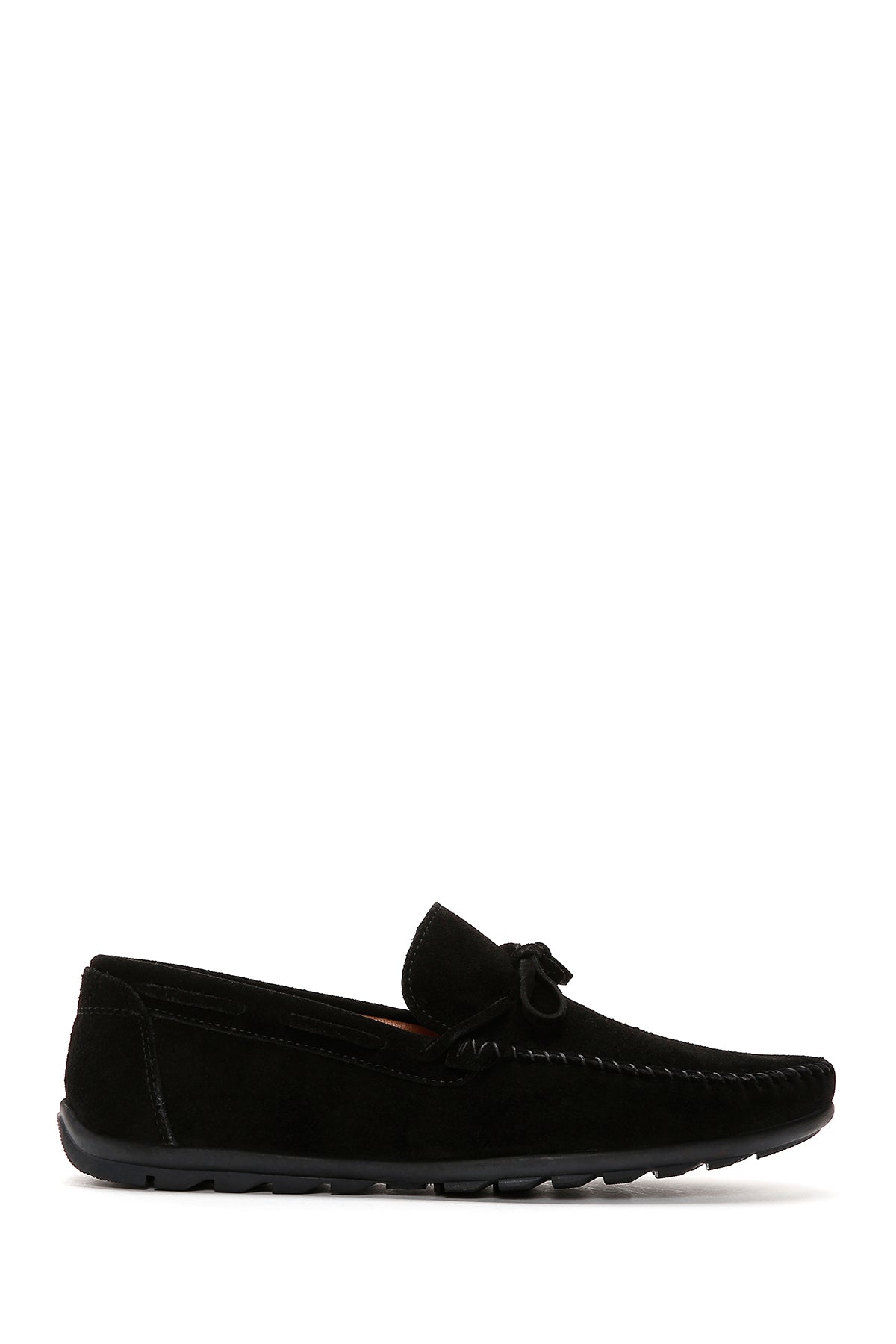 Erkek Siyah Süet Deri Casual Loafer 24SFD657310 | Derimod