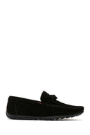 Men's Black Suede Leather Casual Loafer | Derimod