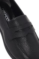 Women's Black Masculine Loafer | Derimod