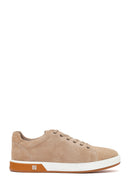 Male Beige Lace-Up Suede Leather Sneaker | Derimod