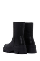 Women's Black Thick Soled Zippered Casual Boots | Derimod