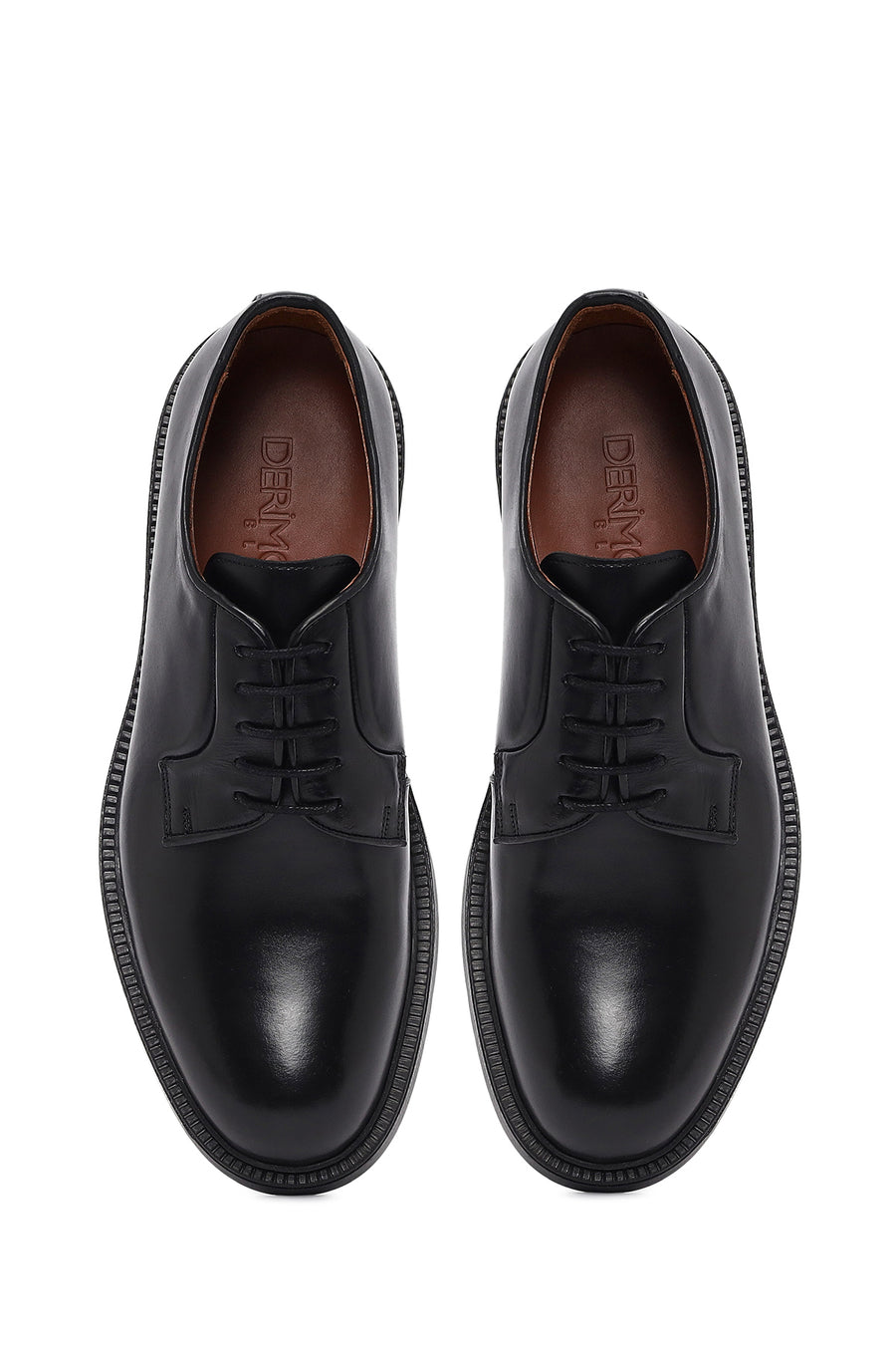 Men's Black Lace-up Leather Casual Shoes