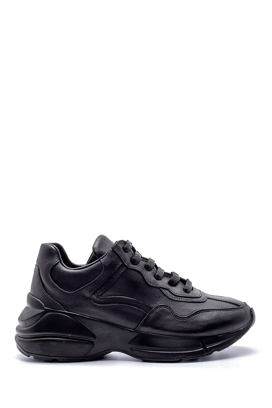 Women's Leather High-Sole Sneaker 20WFD240118 | Derimod