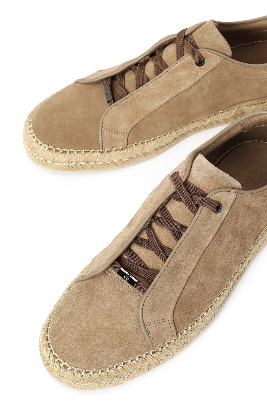 Male Beige Thick-Soled Suede Leather Sneaker