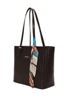 Woman Brown Knitted Shoulder Bag | Derimod