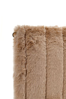 Women's Beige Chain Strap Plush Clutch Bag | Derimod