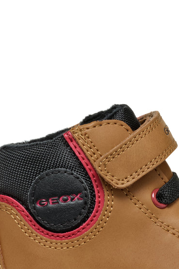 Geox Erkek Bebek Taba Gisli Toddler Bantlı Nubuk Deri Sneaker_7