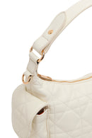 Woman Cream Long-Strap Quilted Shoulder Bag | Derimod