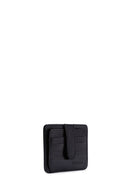 Men's Black Leather Card Holder | Derimod