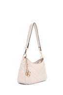 Women's Beige Long Strap Quilted Handbag | Derimod