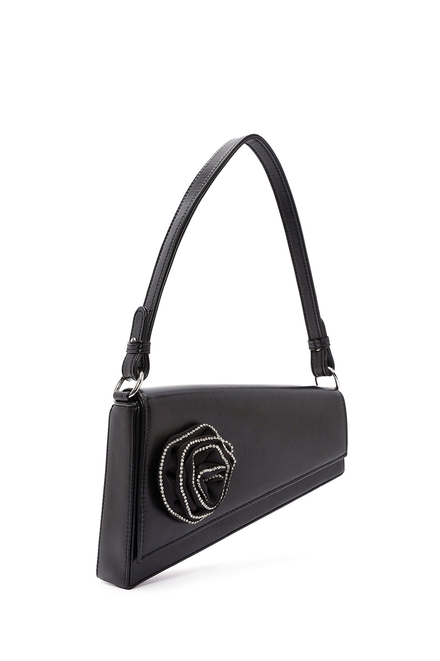Women's Black Accessory Detailed Mini Shoulder Bag