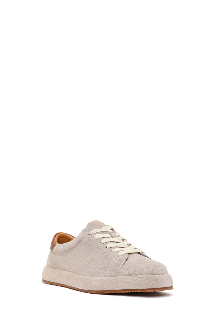 Erkek Gri Bağcıklı Süet Deri Sneaker